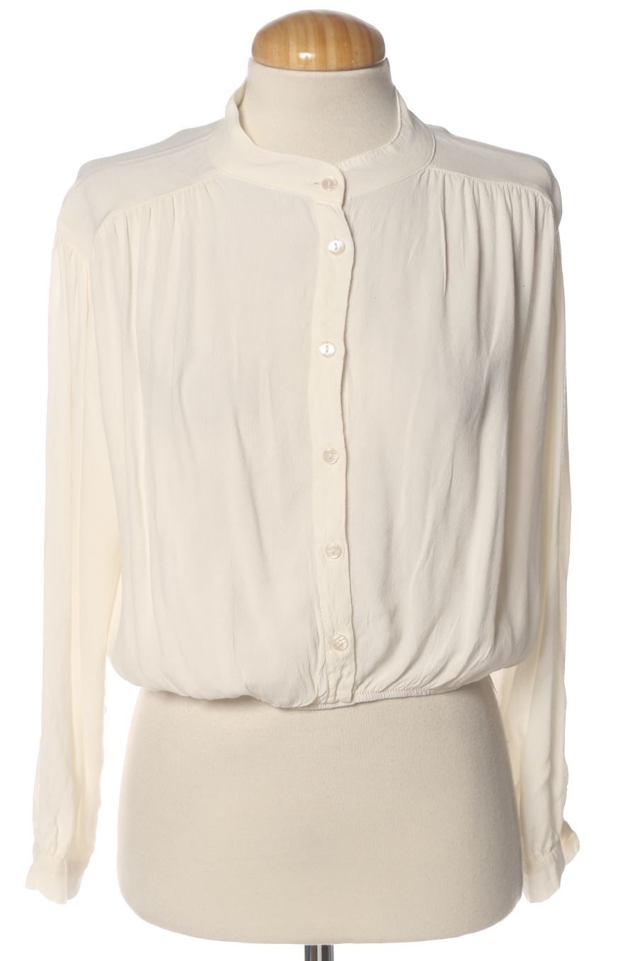 Blouse à manches longues Naf Naf de la taille S, de couleur beige