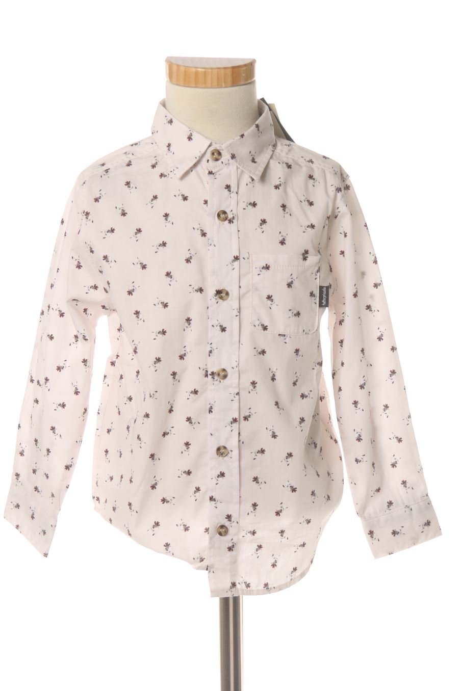 Chemise manches longues Tutto Piccolo de la taille 4 ans avec une étiquette