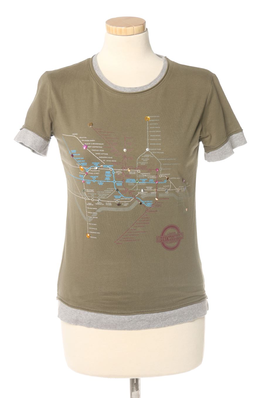 T-shirt Best Mountain de la taille S, de couleur vert
