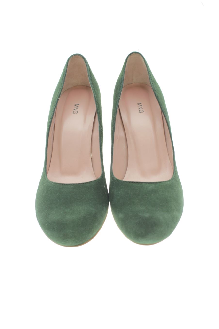 Zapatos de tacon de Mango de la talla 38, de color verde de