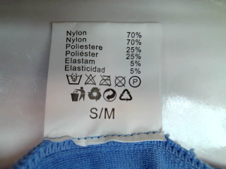 Pantalones cortos de deporte de Leg Vanilla de la talla S, de color azul