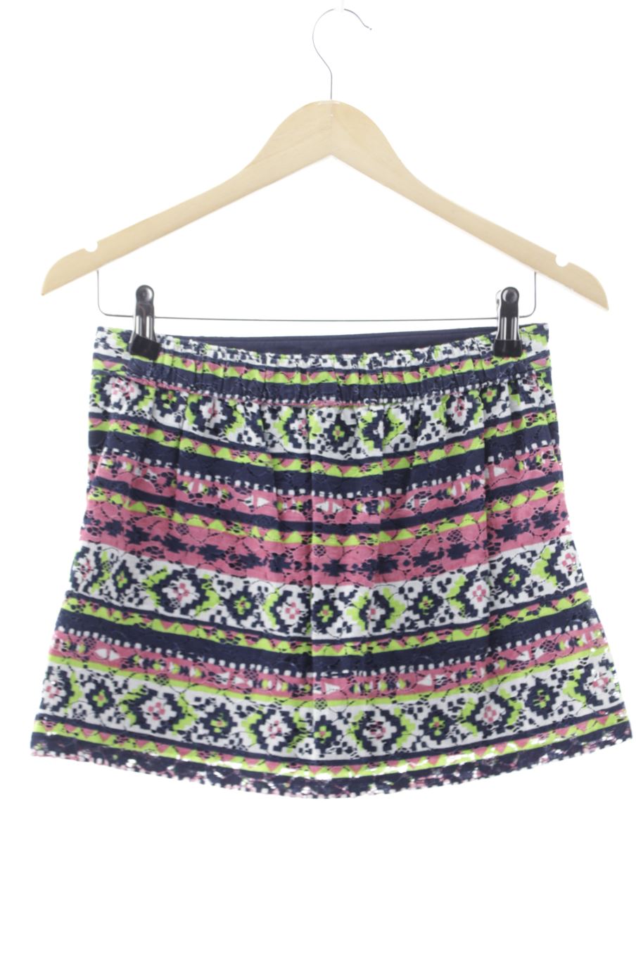 Aufwändiger Rock von Hollister Größe S, Farbe Gestreift, für
