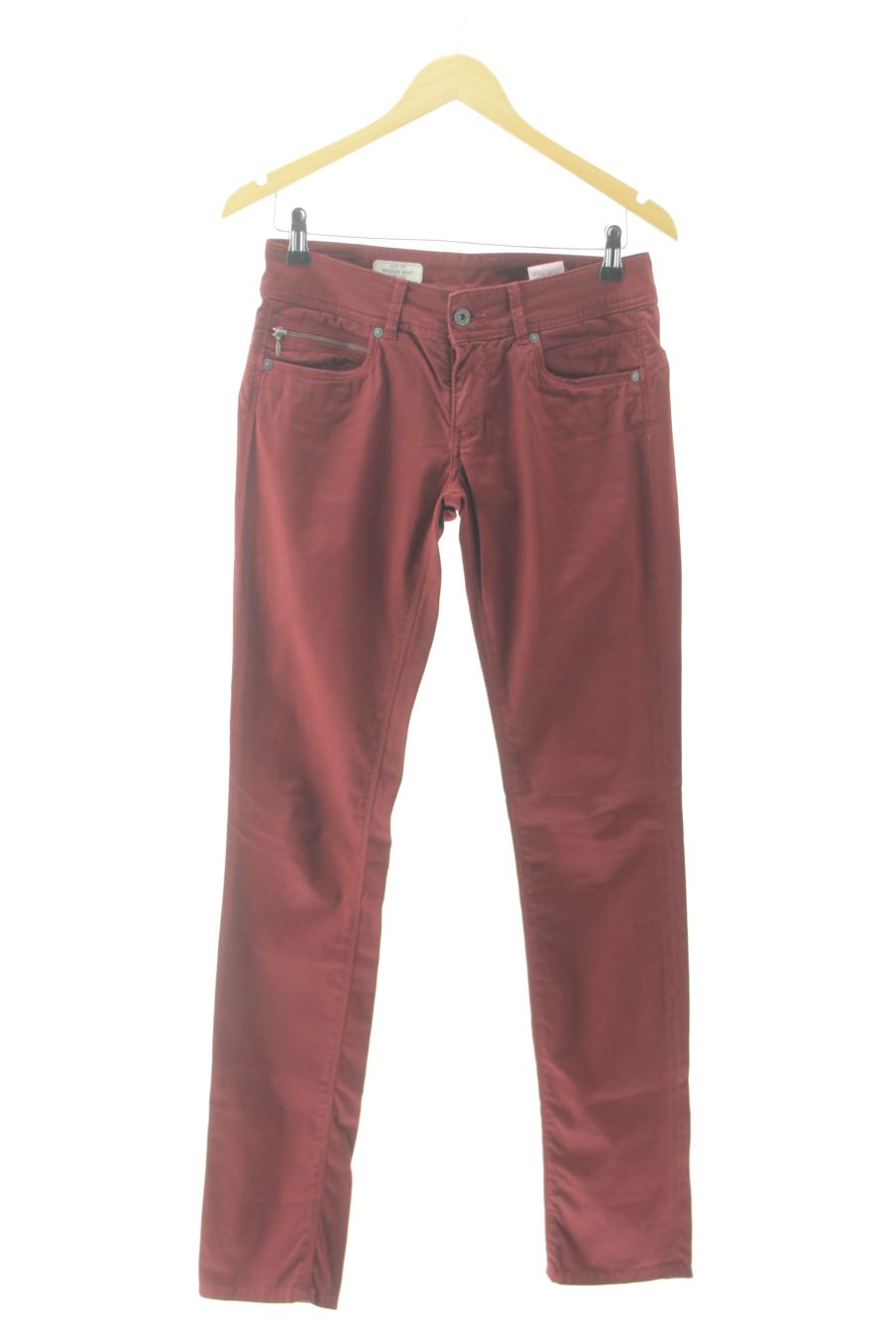 Vaquero de Pepe Jeans de la talla 38, de color burdeos de ropa vaquera
