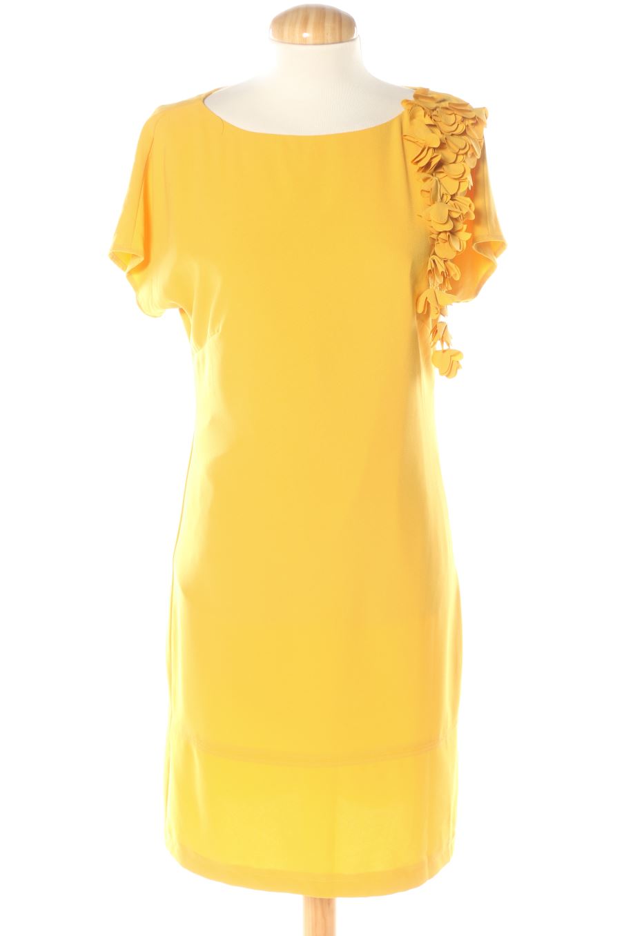 Robe casual El Corte Ingles de la taille XS, de couleur jaune