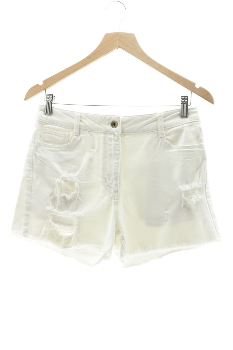 Pantalón corto de Sandro de la talla 38, de color blanco de ropa vaquera