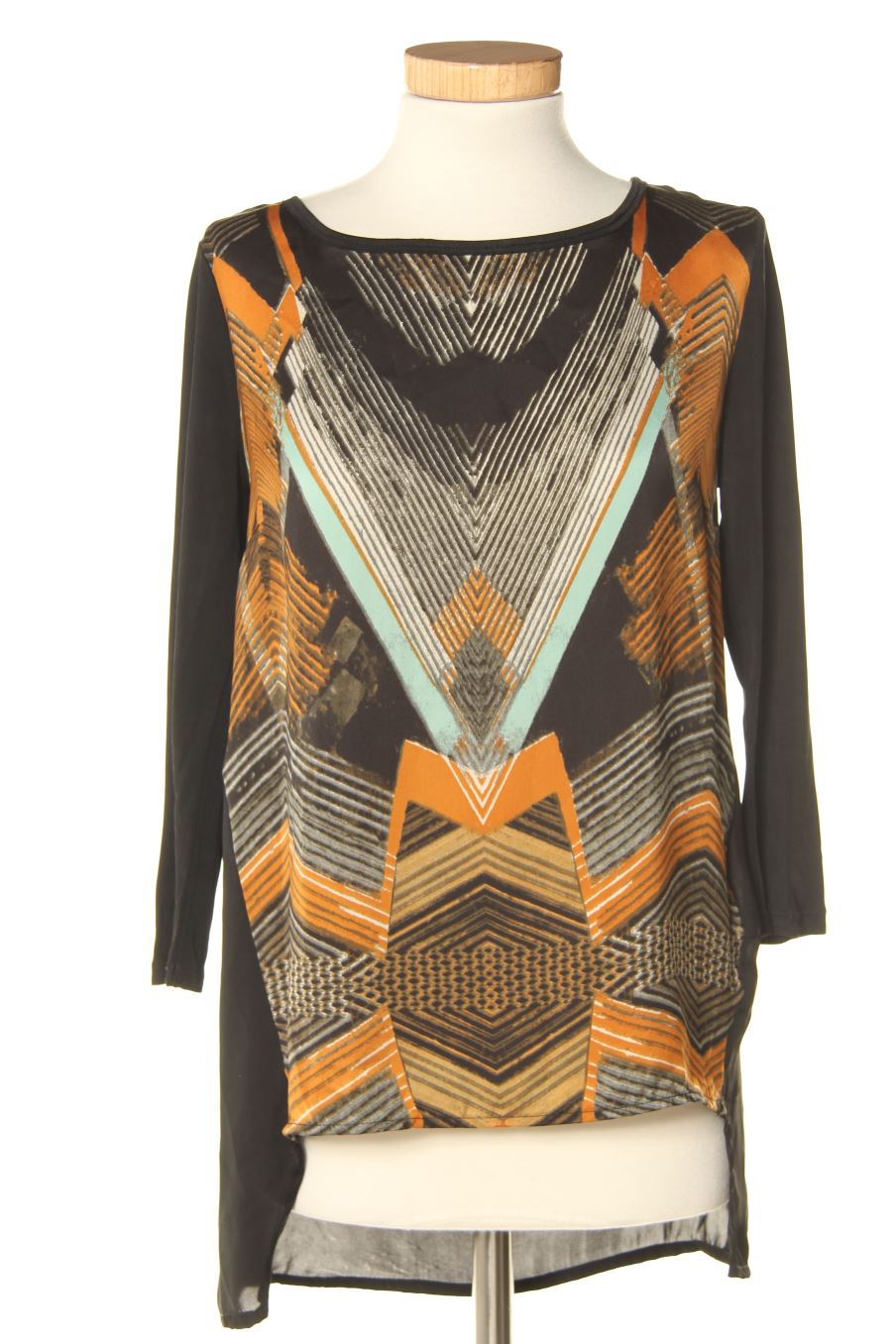 Blouse à manches longues Bershka de la taille S, de couleur imprimés