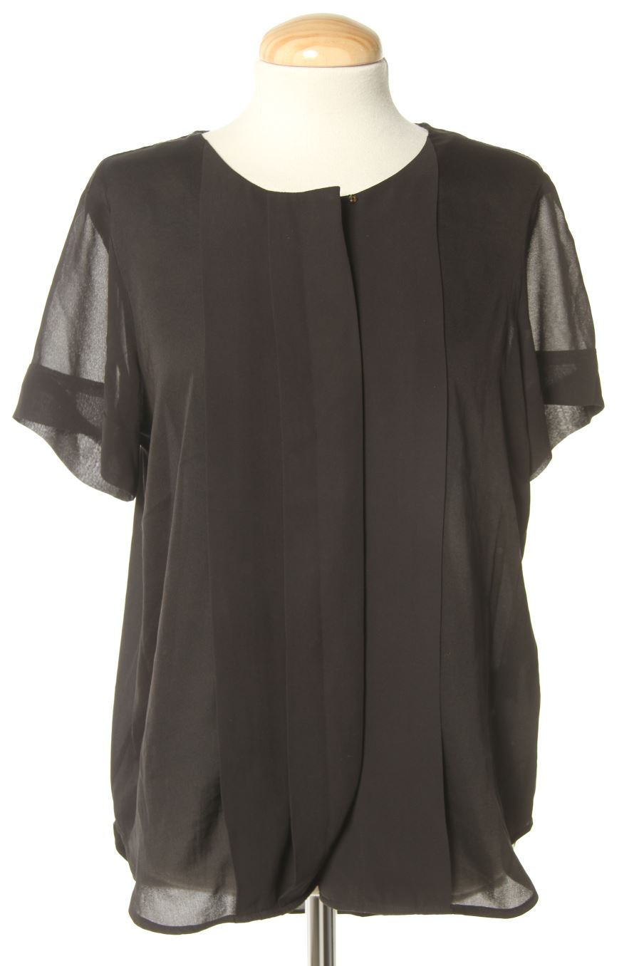 Blusa de manga corta de H&M de la talla 34, de color negro