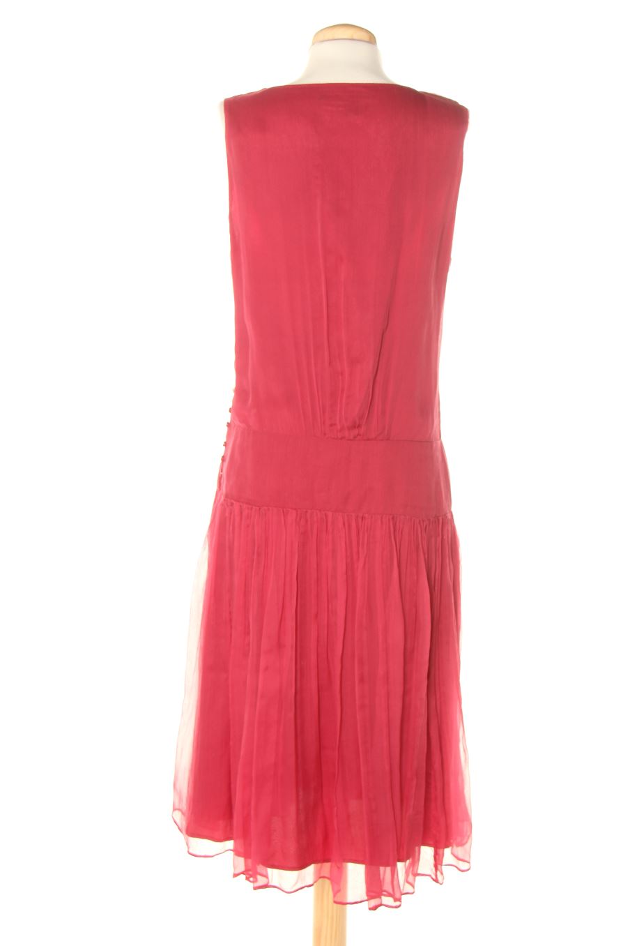 Vestido elegante de Zara de la talla L, de color burdeos