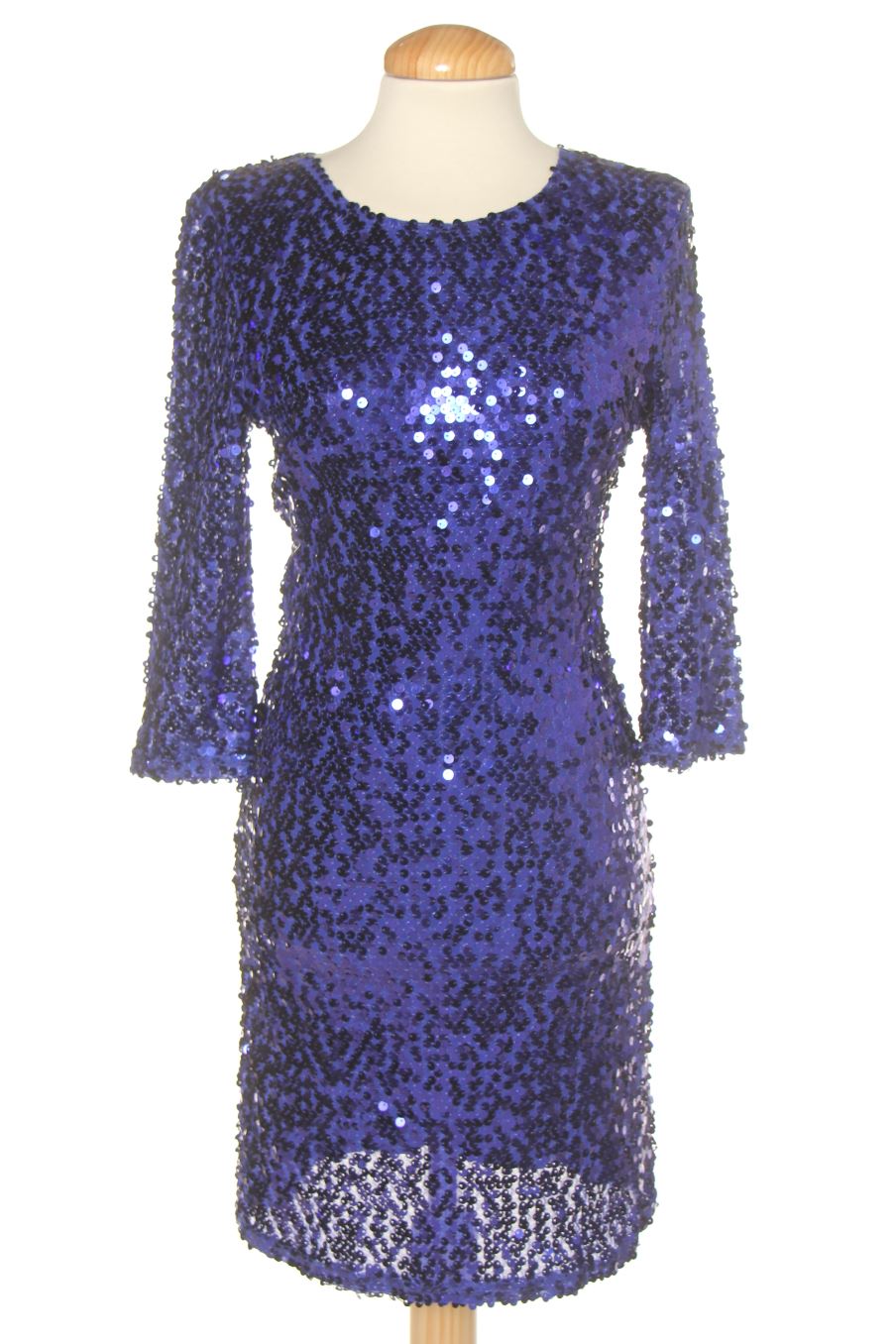 Aufwändiges Kleid von Adolfo Dominguez Größe 38, Farbe Blau, für