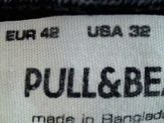 Vaquero de Pull & Bear de la talla 42