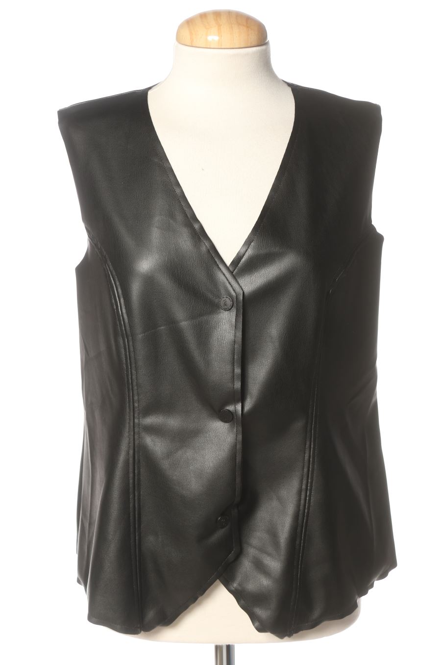 Gilet di stoffa de Janira de la talla L, de color nero