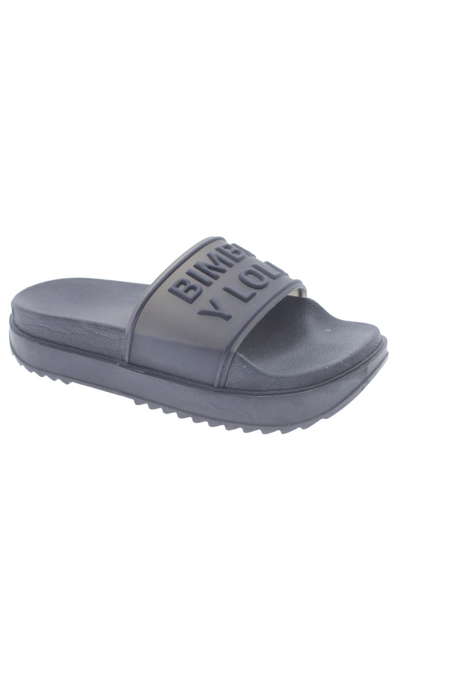 Flache Sandalen von BIMBA Y LOLA in der Grösse 36, in der Farbe schwarz aus