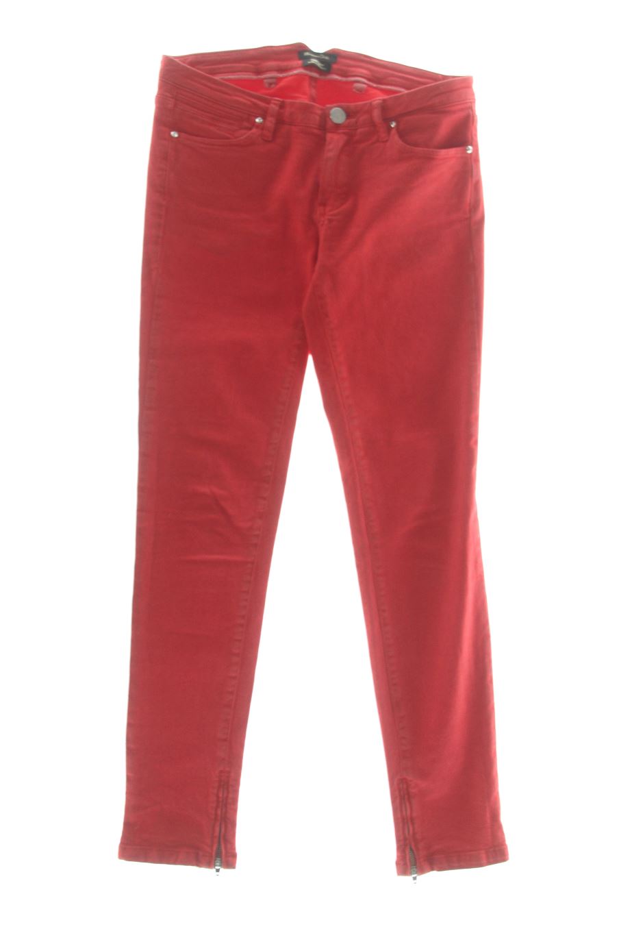 Jeans Massimo Dutti de la taille 34, de couleur rouge de denim