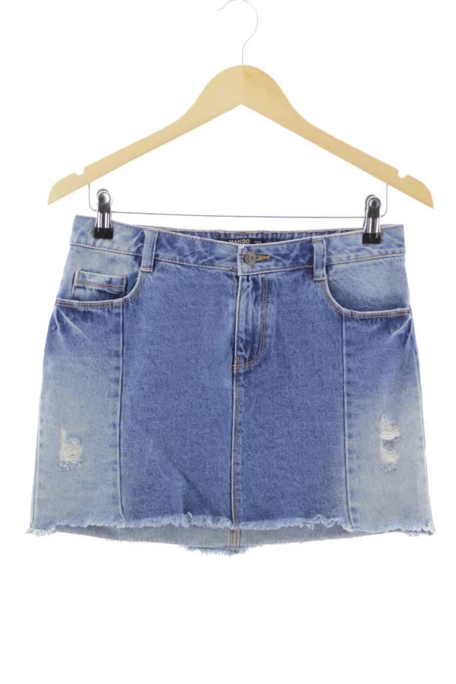 Jupe Mango de la taille 13 ans de denim de seconde main
