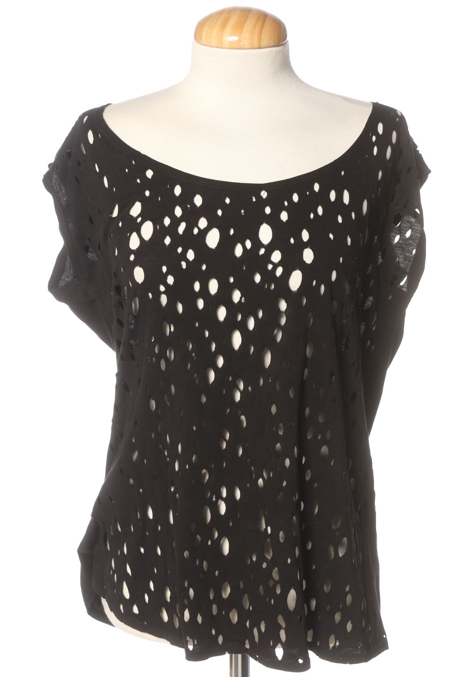 T-shirt ZARA TRAFALUC de la taille M, de couleur noir