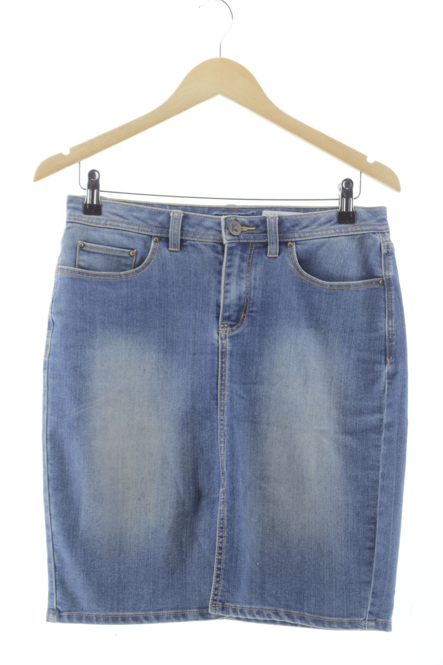 Jupe Kookai de la taille 40 de couleur bleu de denim