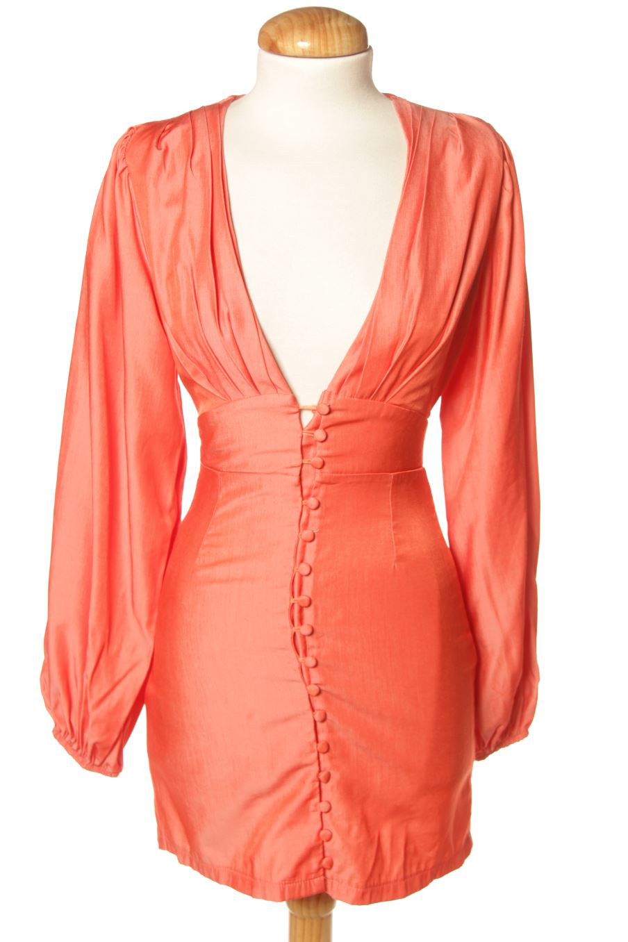 Robe casual Boohoo de la taille 32, de couleur orange