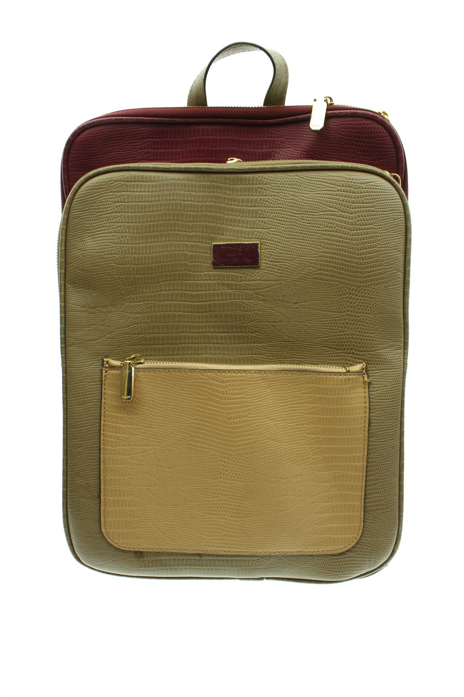 Sac à dos en cuir lisse marron pour ordinateur 13 à 16 pouces | lundi Sac à dos en cuir lisse marron pour ordinateur 13 à 16 pouces | lundi
