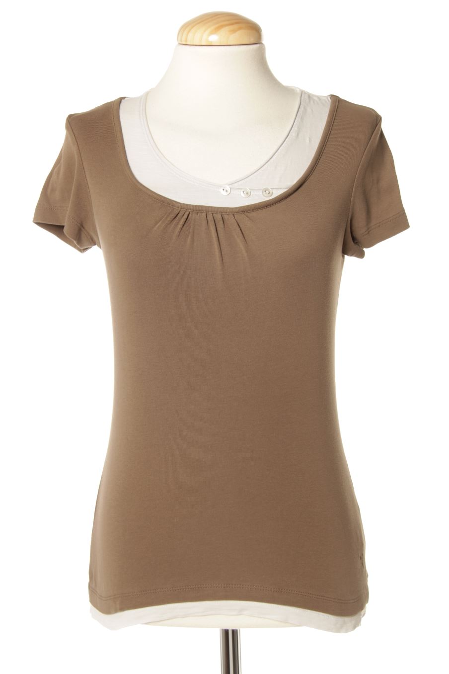 T-shirt Zero de la taille 36, de couleur marron