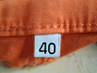 Shorts Fórmula Joven de la taille 40, de couleur orange de denim