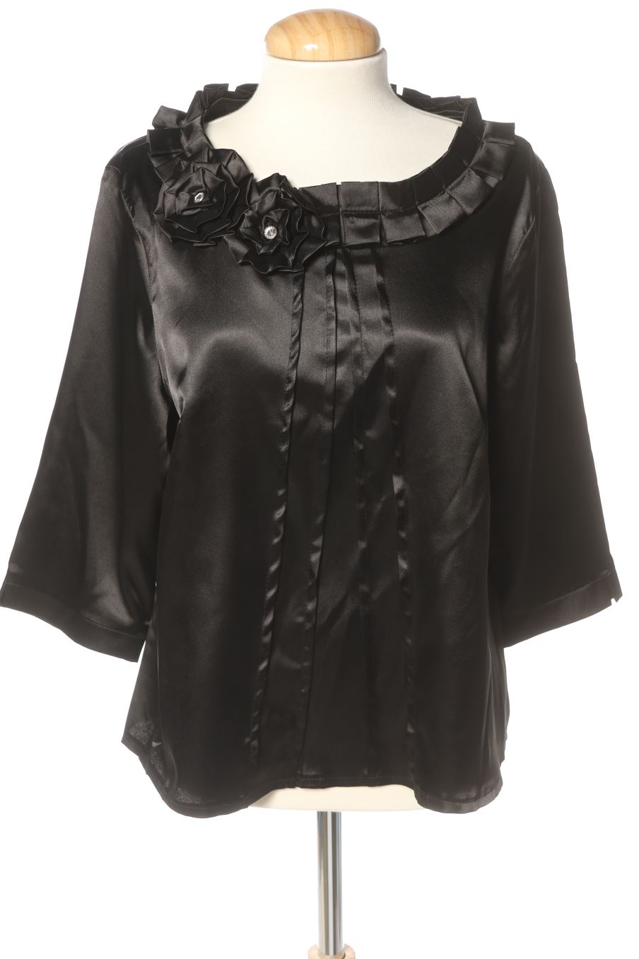 Blouse à manches longues D'CERO de la taille L, de couleur noir