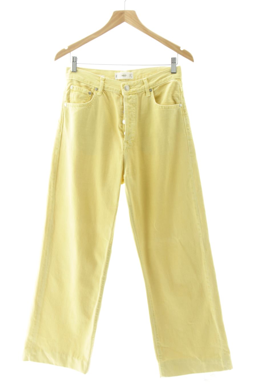 Vaquero de Mango de la talla 38, de color amarillo de ropa vaquera