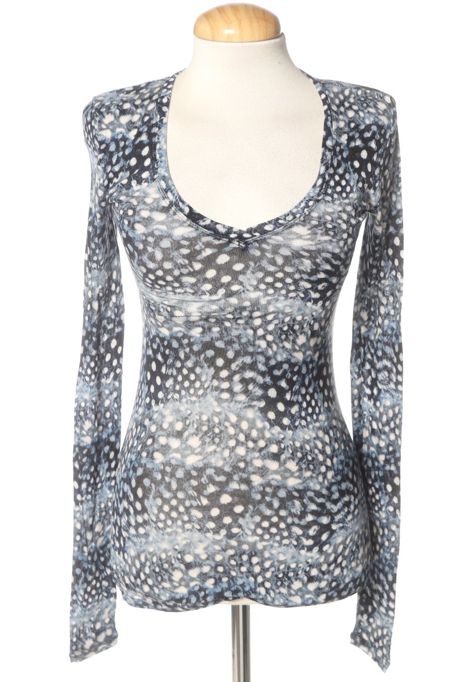 Maglietta a maniche lunghe de BCBGMAXAZRIA de la talla XS, de color blu