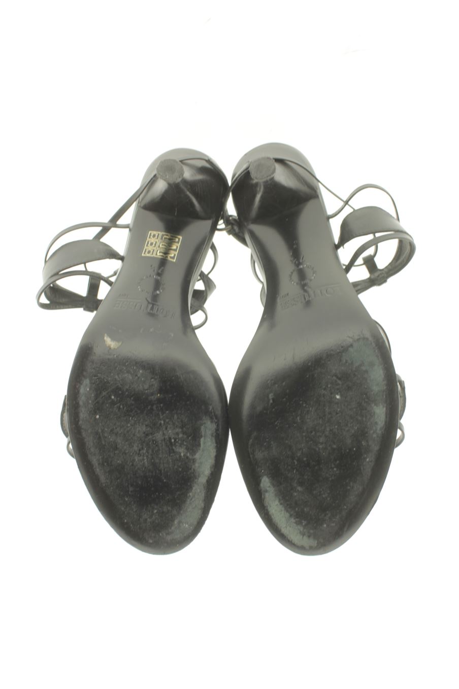 Sandalias tacon de Lottusse de la talla 40, de color negro de
