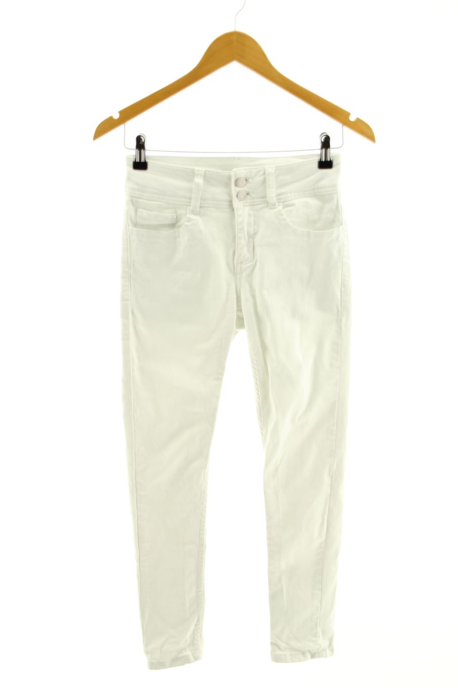 Jeans ANNA FIELD de la taille 34, de couleur blanc de denim