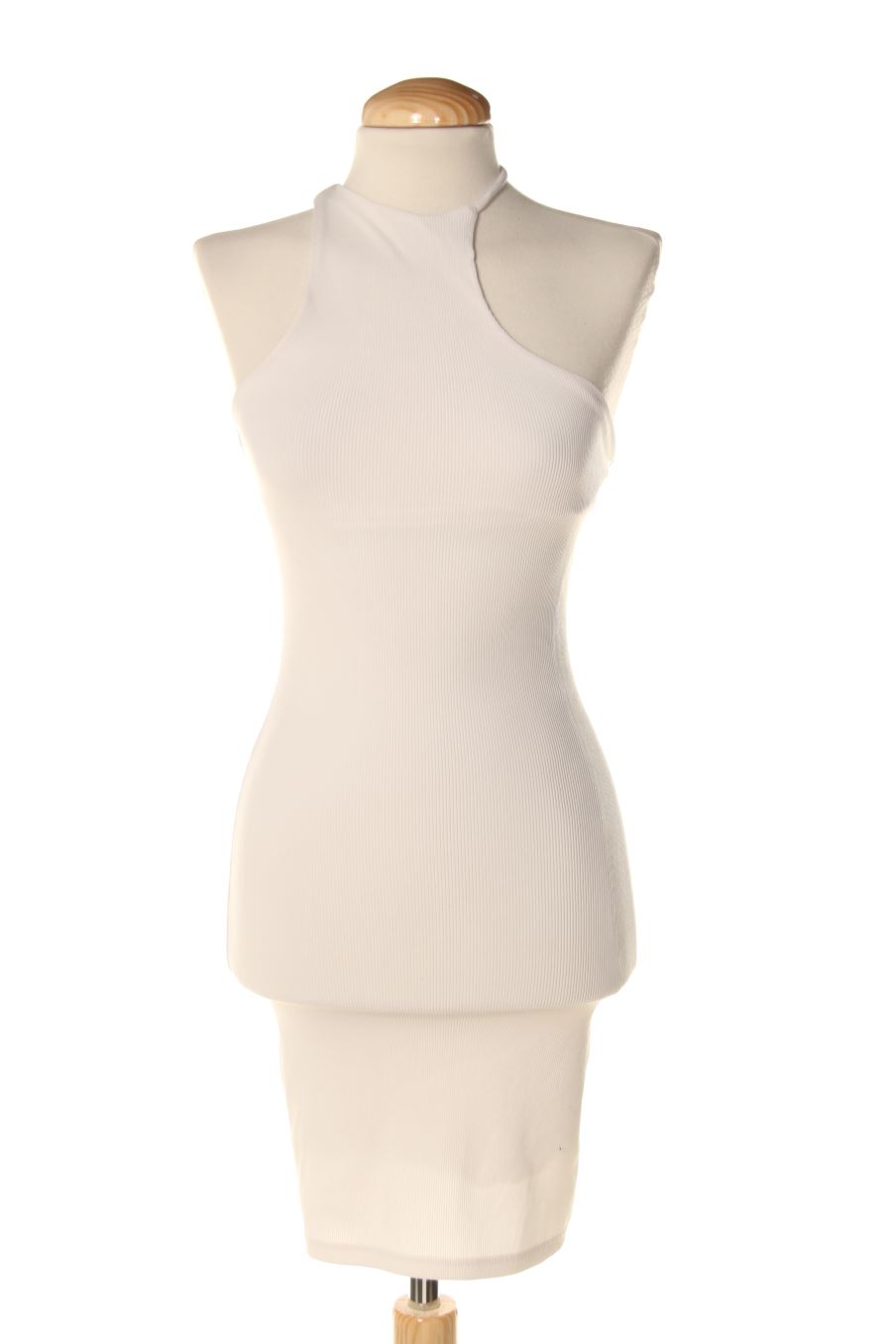 Robe casual Bershka de la taille XS, de couleur blanc