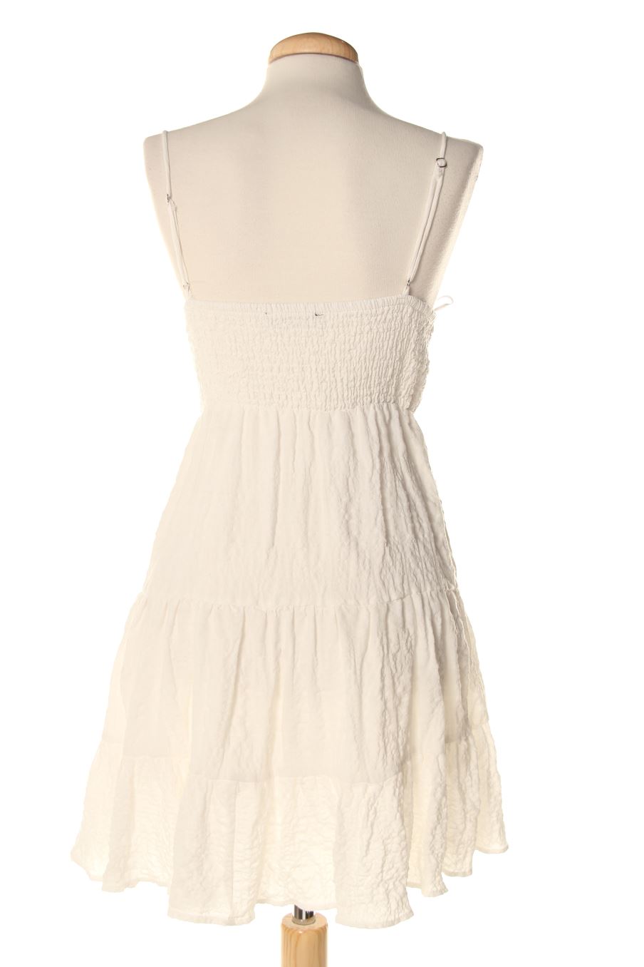 Vestido casual de Zara de la talla S, de color blanco