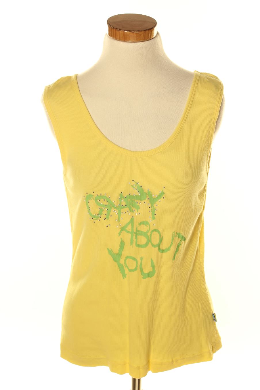 Camiseta sin mangas de Yaiza de la talla L, de color amarillo