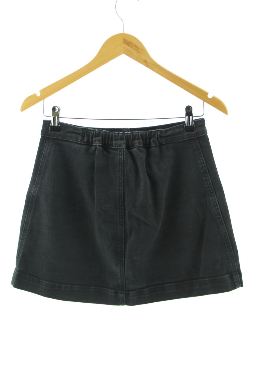 Jupe Boohoo de la taille 38, de couleur noir de denim