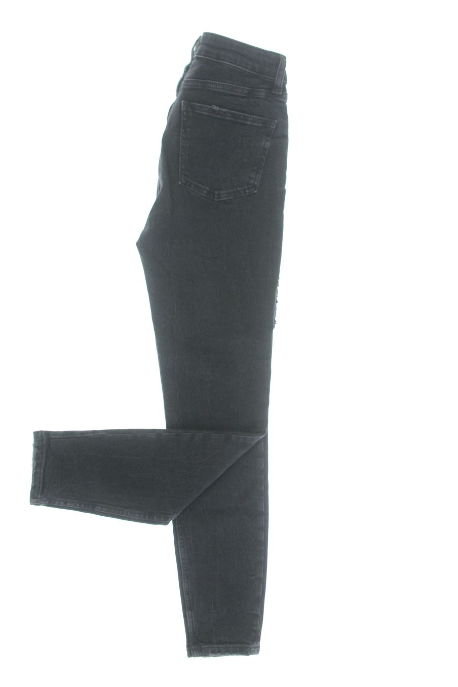 Vaqueros de Zara de la talla 36, de color negro de ropa vaquera