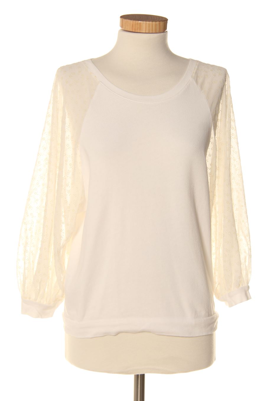 T-shirt à manches longues Promod de la taille XS, de couleur blanc