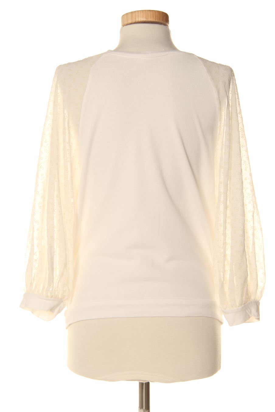 T-shirt à manches longues Promod de la taille XS, de couleur blanc
