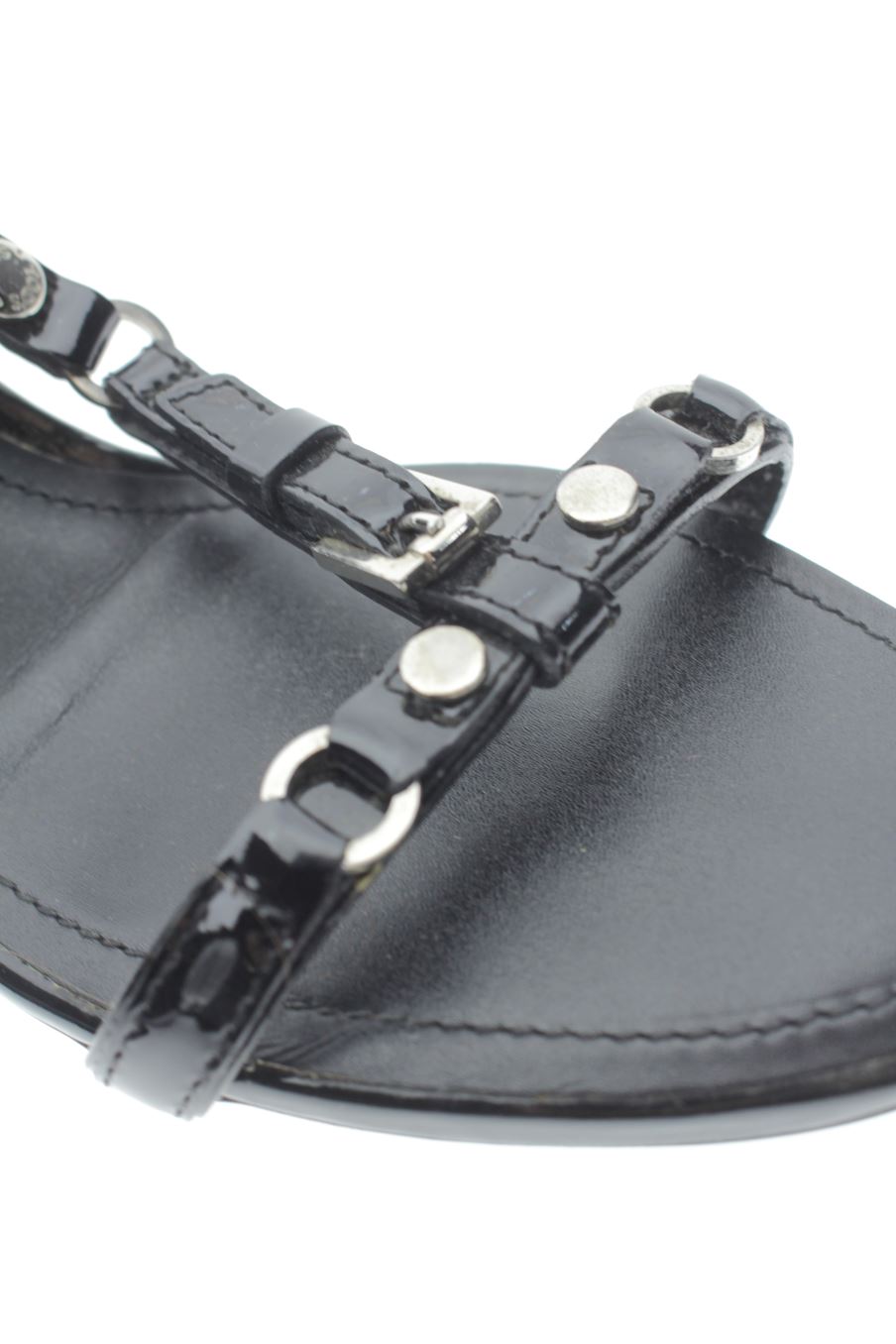 Sandalias tacon de TODS de la talla 35, de color negro de