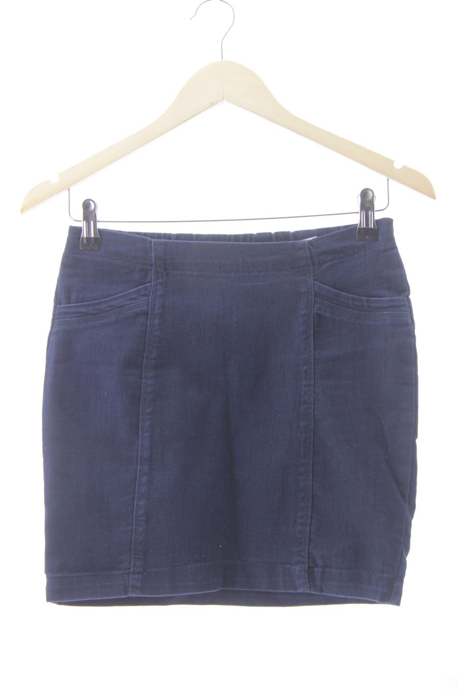 Jupe Bershka de la taille S, de couleur bleu marine