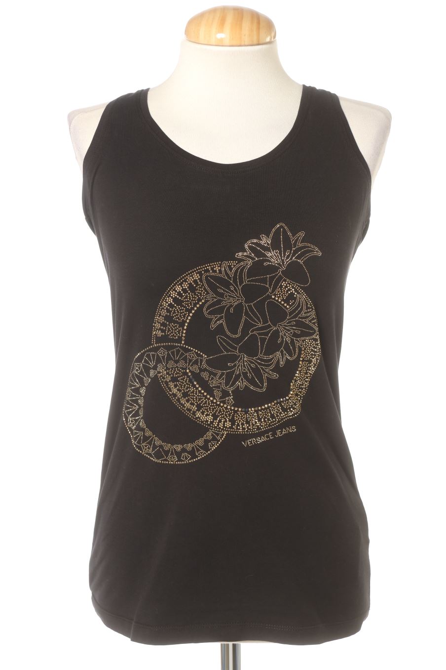 Camiseta de Versace Jeans de la talla 38, de color negro