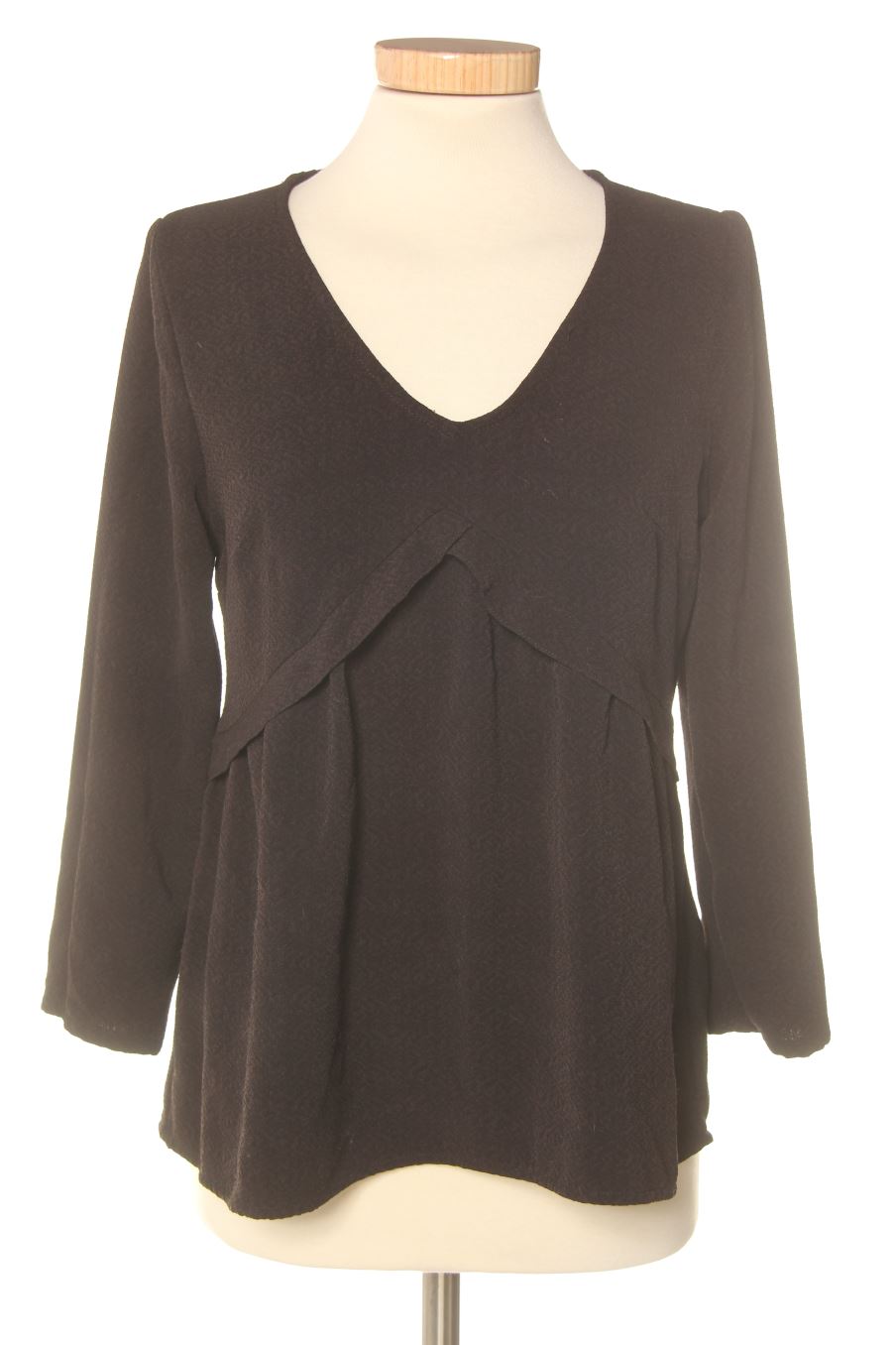 Blouse à manches longues Majolica de la taille S, de couleur noir