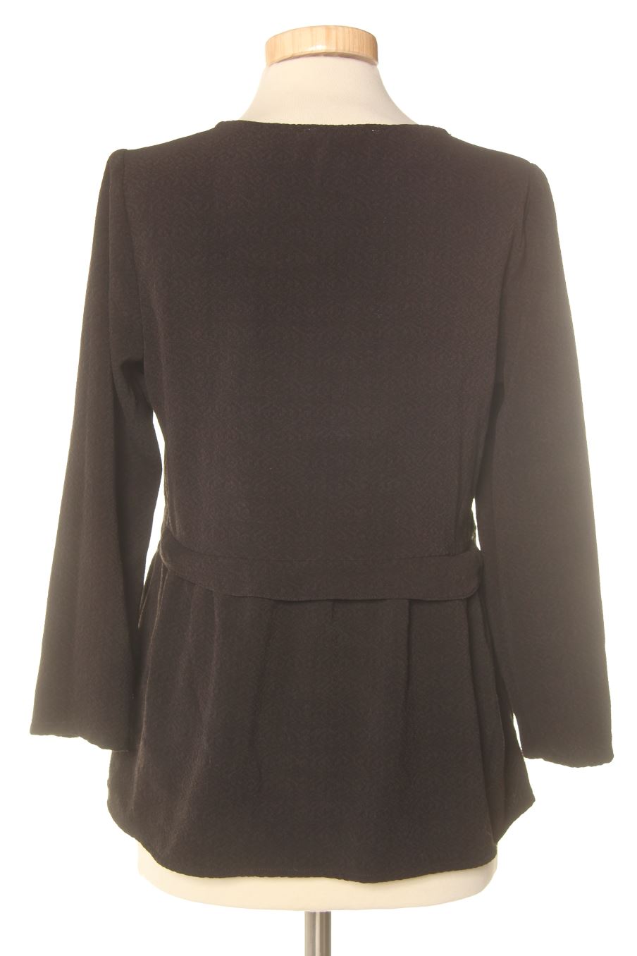 Blouse à manches longues Majolica de la taille S, de couleur noir