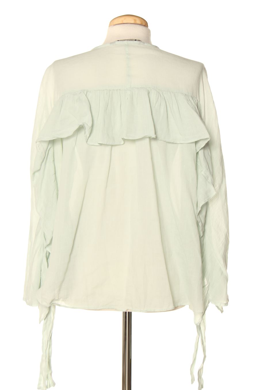 Camisa de Zara de la talla XS, de color verde