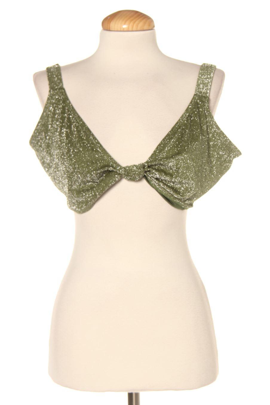 Parte superior de bikini de South Beach de la talla 48, de color verde