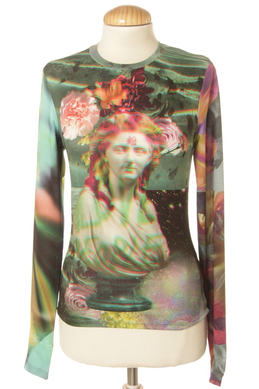 Camiseta manga larga de Desigual de la talla M, de color estampado
