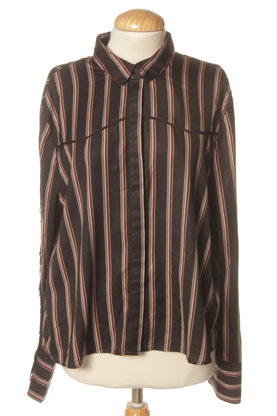 Blusa a maniche lunghe de Mango de la talla L, de color righe