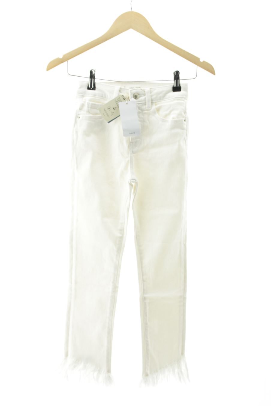 Jeans Mango de la taille XXS, de couleur blanc