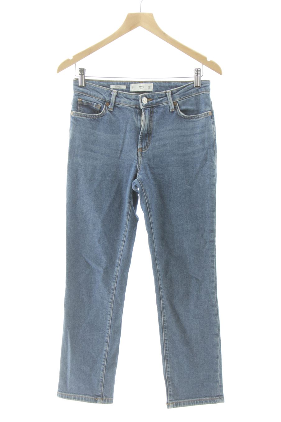 Jeans de Mango de la talla 36, de color blu