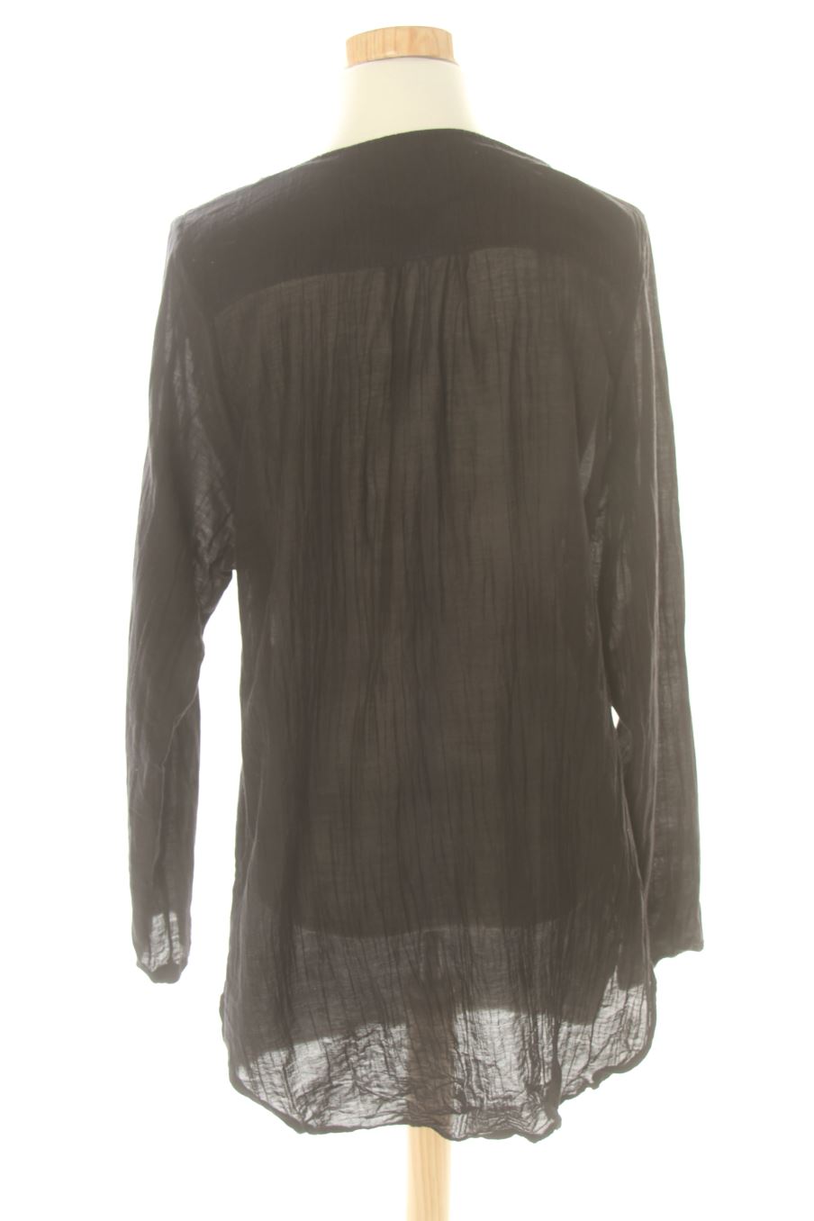 Blusa de manga larga de Oysho de la talla S, de color negro