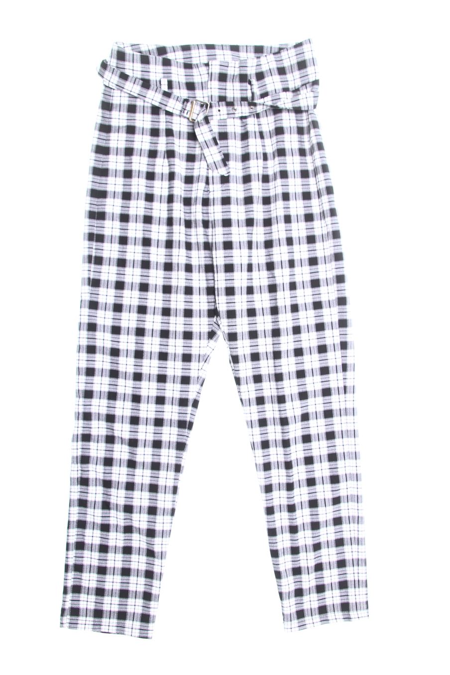 Pantalon Bershka de la taille 38, de couleur carreaux