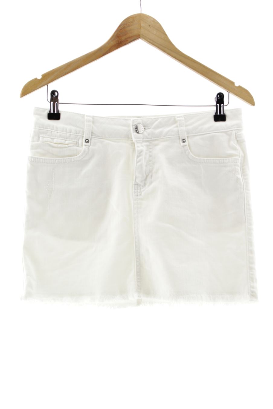 Jupe Zara de la taille 38, de couleur blanc